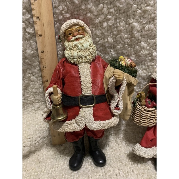 1990 Clothtique Possible Dreams 10" Mrs. Claus And Santa Set Of 2 Vintage - Picture 3 of 8